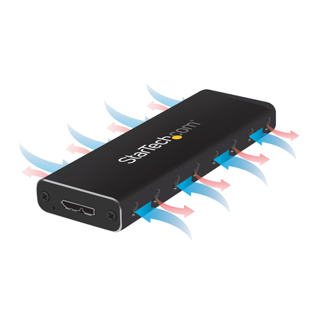 Startech.Com USB 3.0 to M.2 SATA External SSD Enclosure with UASP SM2NGFFMBU33